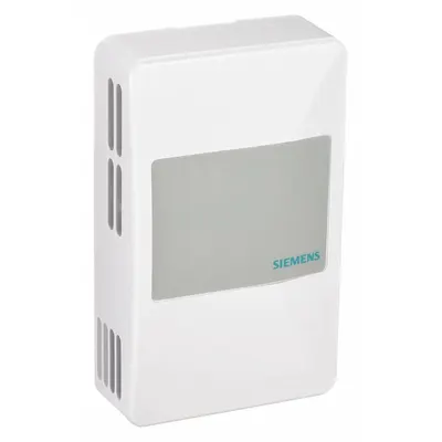 Siemens Temperature Sensor: Wall Mount, Conduit Box, 32°F to 122°F, Plastic, Single Measurement - Room Temperature Sensors