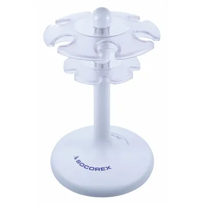 WHEATON Pipette Stand: Plastic, 8 11/16 in Overall Ht, Rotates 360° - Pipette Stands & Racks