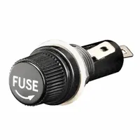 MERSEN Panel Mount Fuse Holder: For Fuse Size 13/32 in x 1 5/16 in, 1 Pole, 10 A Max, 250 V AC (MPN GPM-G1)