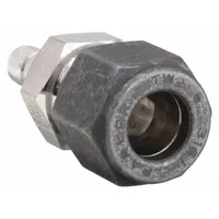 PARKER Compression Fitting Adapter: 1/4 in OD x 3/8 in OD Fitting Size, Compression x Compression (MPN 4-6 TRBZ-SS)