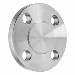 This Class 125 blind flange has a 16 in outside diameter and 12 bolt holes, conforming to ANSI/ASME B16.1 standards. It is used to seal pipe ends or pressure vessel openings, allowing for removable closure in piping systems handling water, steam, or air at pressures up to 125 psi at 72 °F.