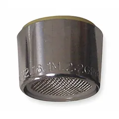 Metal aerated flow outlet with chrome finish. Features a 55/64"-27 female connection. Suitable for use in faucet applications requiring a splash-reduced stream. Sold in a pack of 6.
