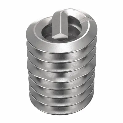 HELI-COIL Helical Insert: Tanged Tang Style, Screw-Locking, #4-40 Thread Size, Plain - Screw-Locking Tanged Helical Inserts