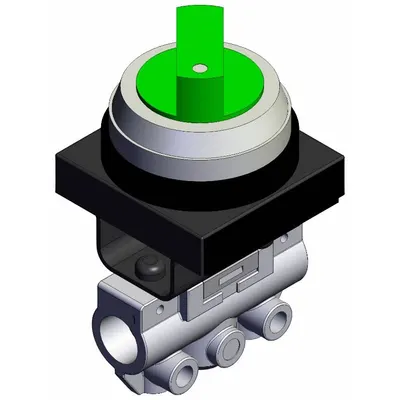 SMC VM130-N01-34GA VM Series Manual Air Control Valve - VM Series Manual Air Control Valves