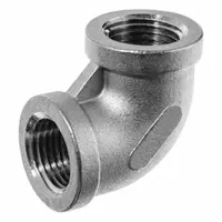 USA INDUSTRIALS Metal Pipe Elbow: 90° Elbow, 1/2 in x 1/2 in, Class 125, Chrome-Plated C89833 Brass (MPN ZUSA-PF-22687)
