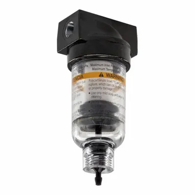 Parker Filter: Particulate, 1/8 in NPT, 5 micron, 22 scfm, 150 psig Max Op Pressure - Parker FRL Air Filters