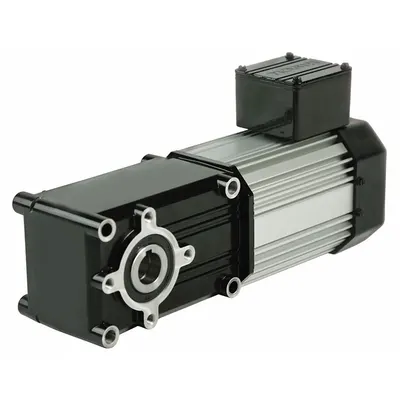 BISON AC Gearmotor: Right Angle, Hollow, 3-Phase, TEFC, 16.8 RPM, 365 in-lb Max Torque - Hollow Shaft Right Angle AC Gearmotors