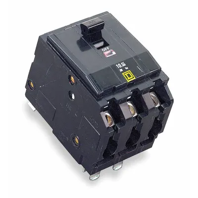 SQUARE D Miniature Circuit Breaker: 70 A, 120/240V AC, Three Phase, 10kA at 120/240V AC - QOB Series, Bolt-On Square D Miniature Circuit Breakers