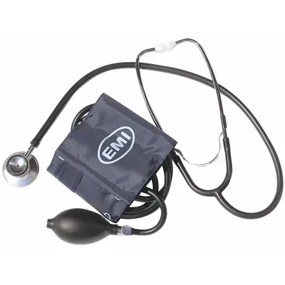 EMI Aneroid Sphygmomanometer: Aneroid Sphygmomanometer, Adult, Nylon, Adult Cuff Named Size - Blood Pressure Monitor & Stethoscope Kits