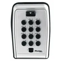 MASTER LOCK Lock Box: Mechanical Combo Lock, 5 Key Capacity, 4 5/8 in Outside Ht, Metal, Black (MPN 5423D)