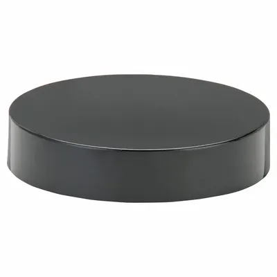 QORPAK Cap: 53 mm Dia, Black, Phenolic, Pulp/Vinyl, 53-400 mm Screw Closure Size - Screw On Caps