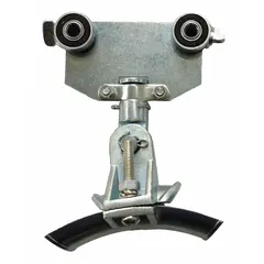 This intermediate trolley supports and guides round cables along C-track in festoon systems. It features a galvanized steel body, aluminum frame, and steel wheels. Compatible with cables 0.97 to 1.4 inches in diameter.