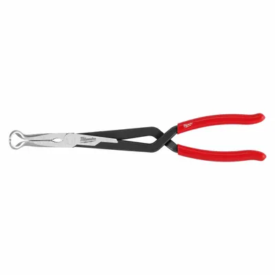 MILWAUKEE Long Reach Pliers: 1 7/8 in Max Jaw Opening, 12 3/4 in Overall Lg, 3 in Jaw Lg - Long-Reach Needle-Nose Pliers