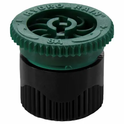 HYDRORAIN Adjustable Arc Spray Nozzle: 0° to 360°, 8 ft, 0.39 to 8.97 gpm, 15 to 30 psi - Sprinkler Nozzle Heads
