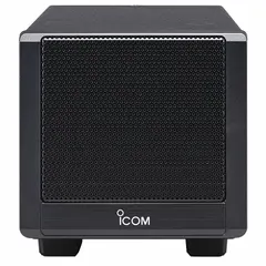 The ICOM SP38 is an external speaker designed for use with Icom 7300 series radios. It operates on 110 V AC power and is intended for fixed station setups where improved audio clarity and volume are required.