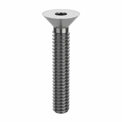 FOREVERBOLT Socket Flat Head Screw: 1/4"-20 Thread Size, 1 1/2 in Lg, Flat, NL-19, Stainless Steel - Flat Head Socket Cap Screws