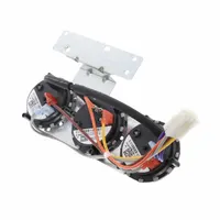 This fixed set-point air pressure switch features an auto-reset, open-mounted design with a single-pole single-throw (SPST) configuration. It operates at 24V AC and includes a 1/4-inch barbed sample line connection. Commonly used in HVAC and air-handling systems for monitoring duct or line pressure