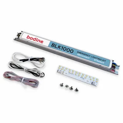 BODINE Emergency Driver: Linear, 1,000 lm, 120 to 277V AC - Emergency Drivers with LED Array Retrofits