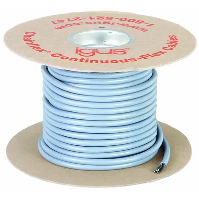 CHAINFLEX Control Cable: 18 AWG Conductor Size, 4 Conductors, PVC, Order by the Foot - Continuous Flexing Exposed Run Tray Cables