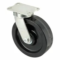 APPROVED VENDOR Plate Caster: Swivel, No Brake, Phenolic, 10 in Wheel Dia, 3 in Wheel Wd, Slot (MPN P27S-PH100R-16)