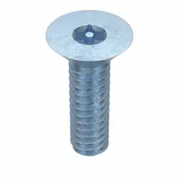 Machine Screw: #6-32 Thread Size, 3/8 in Lg, Steel, Zinc-Plated, Flat, Torx®/Star, 100 PK (MPN 400530)