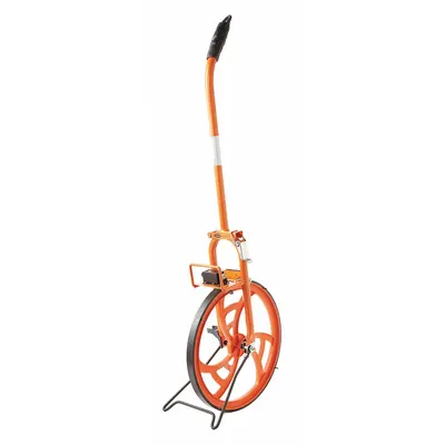 KESON Measuring Wheel: 99,999 ft Range, Adj Handle Handle, Spoked Single Wheel - Mechanical Outdoor Measuring Wheels