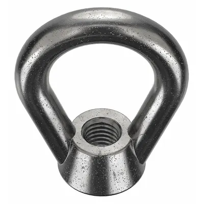KEN FORGING Eye Nut: 5/8"-11 Thread, Steel, Black Oxide, Oval, 1 1/2 in Inside Dia - Steel Eye Nuts