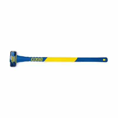 ESTWING Standard Sledge Hammer: Steel, Fiberglass Handle, 6 lb Head Wt, 1 5/8 in Dia - Standard Sledge Hammers
