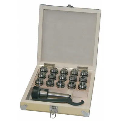 Dayton Standard ER Collet Set, ER25, 3/32 in to 5/8 in, 10 Piece - Standard ER Collet Sets