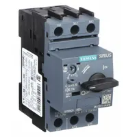 SIEMENS Manual Motor Starter: Non-Reversing, 3 Poles, 1.6 A, Thermal Protection, Selector Switch (MPN 3RV20111AA10)