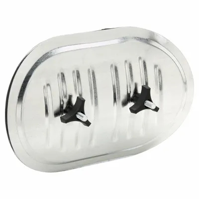 DUCTMATE Duct Access Door: For 15 in_16 in Ducts, 8 in x 12 in, 22 ga, Steel, Knobs - Curved Access Doors