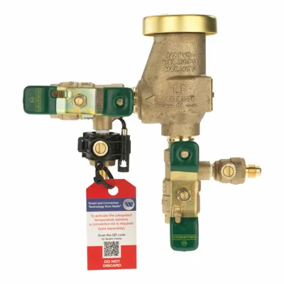 Watts Vacuum Breaker: 1/2 LF800M4-QT, FNPT x FNPT, For Water Media, 33°F – 140°F - Lead-Free Pressure Vacuum Breakers