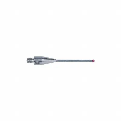 INSIZE M2 Stylus: CMM Straight Stylus, Ball, Straight, 0.12 in Ruby Ball Tip - Straight CMM Styli