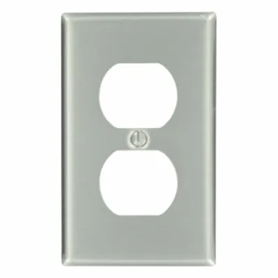 LEVITON Wall Plate: Duplex Outlet, 1 Gang - General Purpose Wall Plates
