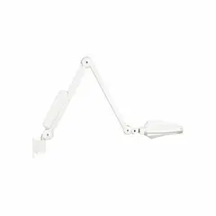 LED examination light for clinical settings. Provides 45,000 lux at 18 inches with 4100K color temperature and 95 CRI. 16 W power consumption. Suitable for patient exams and procedures.
