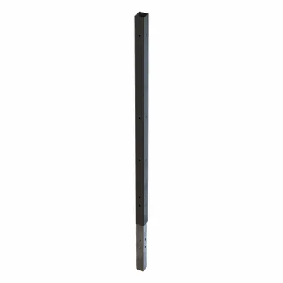 FOLDING GUARD Universal Extension Post: 48 in H, Black - Folding Guard Quick-Assemble Adaptable Welded-Wire Partition Components