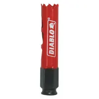 DIABLO Hole Saw: 25/32 in Saw Dia., 4 Teeth per Inch, 2 3/8 in Max. Cutting Dp, Bi-Metal (MPN DHS0781)