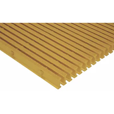FIBERGRATE Fiberglass Pultruded Grating: Structural Grating, 36 in x 8 ft Nominal Size (WxL) - Flame-Resistant Structural Grating