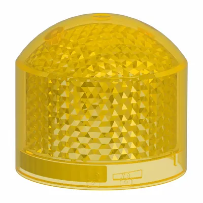 SCHNEIDER Tower Light Module: Flashing, 24V AC/DC, Yellow, 2 13/16 in Overall Dia - Flashing Light Modules