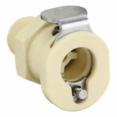COLDER Quick Connection Coupling: Straight, 1/8 in Pipe Size, NPT x MNPT, Polypropylene - Polypropylene Quick-Disconnect Tube Fittings