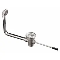 ENCORE Drain Assembly: Brass, Nickel, 4 1/2 in Overall Dia, Threaded, 1 1/2 in Pipe Dia (MPN D10-7415-IB)