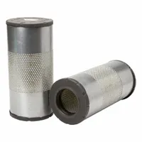 Engine air filter with round/oval shape and axial seal, 6 1/2 in outside diameter. Interchanges with Baldwin RS3544 and FleetGuard AF25292. Used in engine air intake systems to filter airborne contaminants, supporting combustion air cleanliness in vehicles and equipment