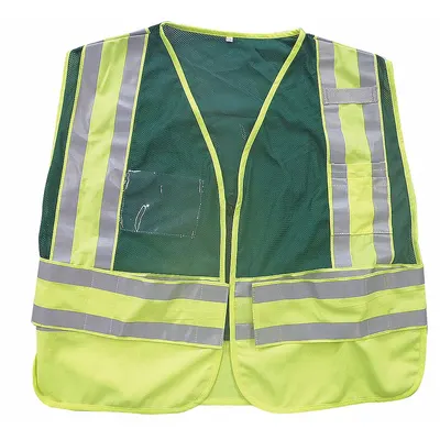 OEM Public Safety Reflective Vest: Green - No Legend Safety Vest