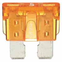BUSSMANN Automotive Fuse: ATC Series, Fast-Acting, 5 A, 32 V DC, Indicating, 2 PK (MPN BP/ATC-5ID)