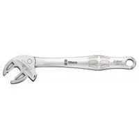 WERA Adjustable Wrench: Steel, Satin Chrome, 8 13/16 in Overall Lg, 3/4 in Jaw Capacity (MPN 05020101001)