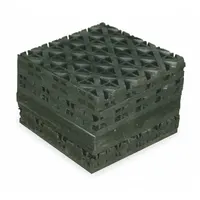 AIRLOC Vibration Isolator Pad: Neoprene, Smooth Pad Top, 2 in Lg, 2 in Wd, 11/16 in Ht, 8 PK (MPN B10)