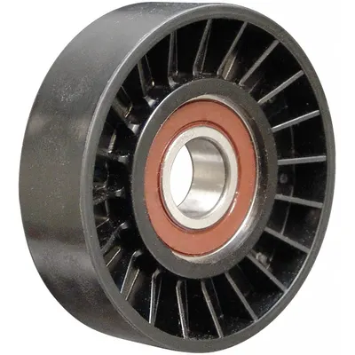 DAYCO Idler Pulley: Idler Pulley, 89037, Serpentine, Flat, Flangeless Flange - Flat Idler Pulleys for Vehicles