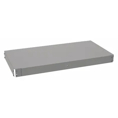 TENNSCO Shelf: 36 in x 18 in, 4,000 lb Load Capacity, Steel, 16 ga Decking, Gray - Solid Steel Decking Shelf Kits for Boltless Shelving