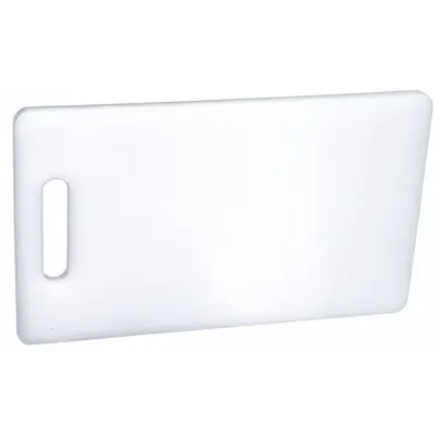 CRESTWARE Cutting Board: 9 in Overall Lg, 6 in Overall Wd, White, Polyethylene - Cutting Boards