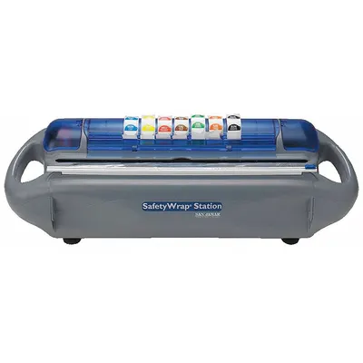 OEM Food Wrap Dispenser, 9 in Ht, 5 1/8 in Wrap Size, Silver Plastic - Food Wrap Dispensers